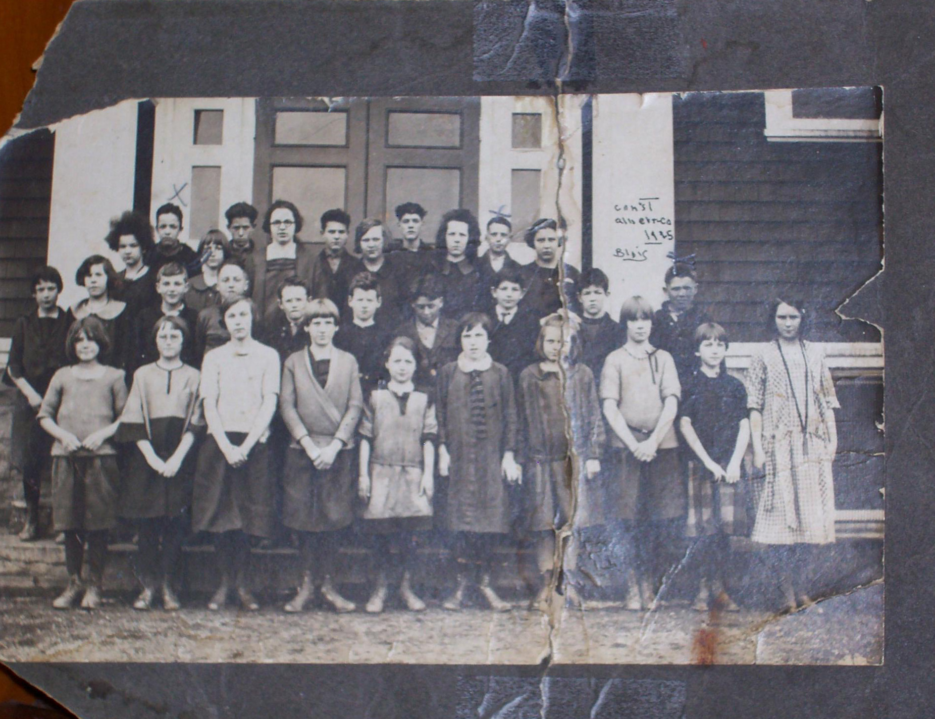 School photo circa 1920, Riverside Albert Consolidated School